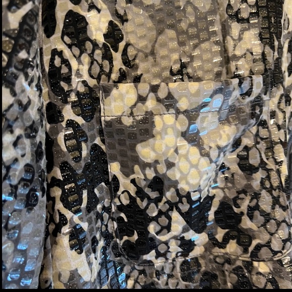 Ruby Rd Unique Shiny Abstract Shimmery Scales Embellished Full Zip Jacket Sz 8 - Picture 4 of 15